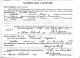 Orville Lewis to Jewel Dennison Marriage License 11 Dec 1935