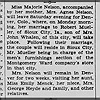 Marjori Nelson travels to Denver for wedding - The Grand Island Independent 11 Aug 1938 pg 7