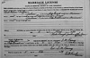 Clent Wilson Proffer to Marjorie La Don Hager Marriage License