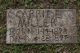 Carrie Miller grave marker