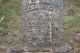 Issac Lewis grave marker - Close