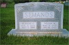 Blanche Lewis and William Myrtle Semands gravestone