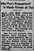 Irlene Poe engagement to William Harry Abram Post-Dispatch 15 Feb 1942 Sun Pg 50