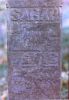 Sarah A Lewis (Dau of George and Lucretia) gravestone close-up