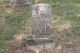 Issac Lewis grave marker - wide