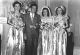 Freeman & Alice wedding - L to R: Ann Limbaugh, Freeman, Alice, Leta Lewis (Freeman's sister)
