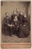 Amos Kennedy Stevenson family portrait-  Amos, Eura, Daisy, Bessie, Carl, (oldest to youngest) and wife Mary
