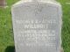 Elizabeth and James Willhoit gravestone