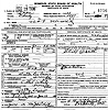 Not named Lewis Death Certificate - Daughter of Walter Lee Lewis & Ethel Lewis