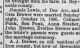 Jimmie Lewis and Orra Brewer wedding - Iron County register 18 Oct 1906 pg 5