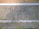 Lulu Jane Jones Stevenson gravemarker