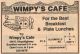 Wimpy's Cafe ad